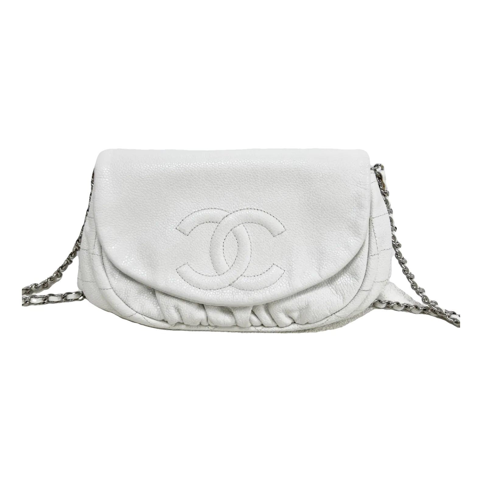 Wallet On Chain Double C leather crossbody bag