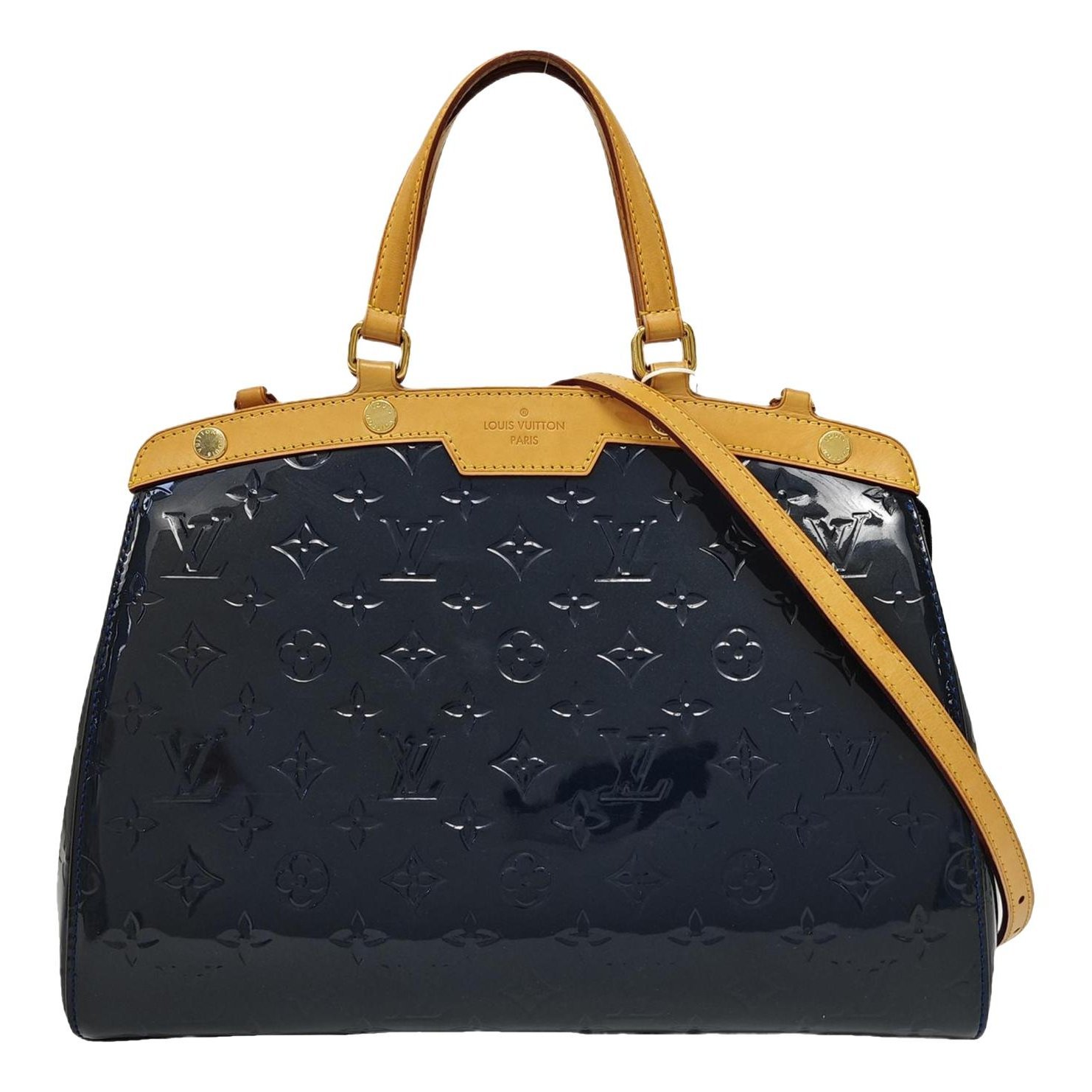 Patent leather handbag