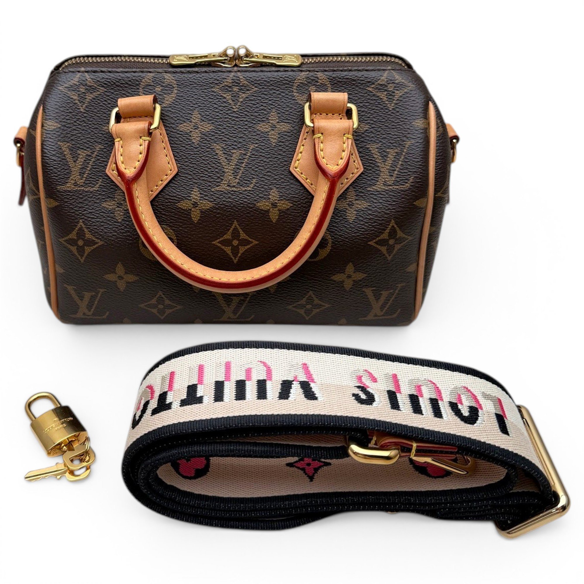 Speedy leather handbag