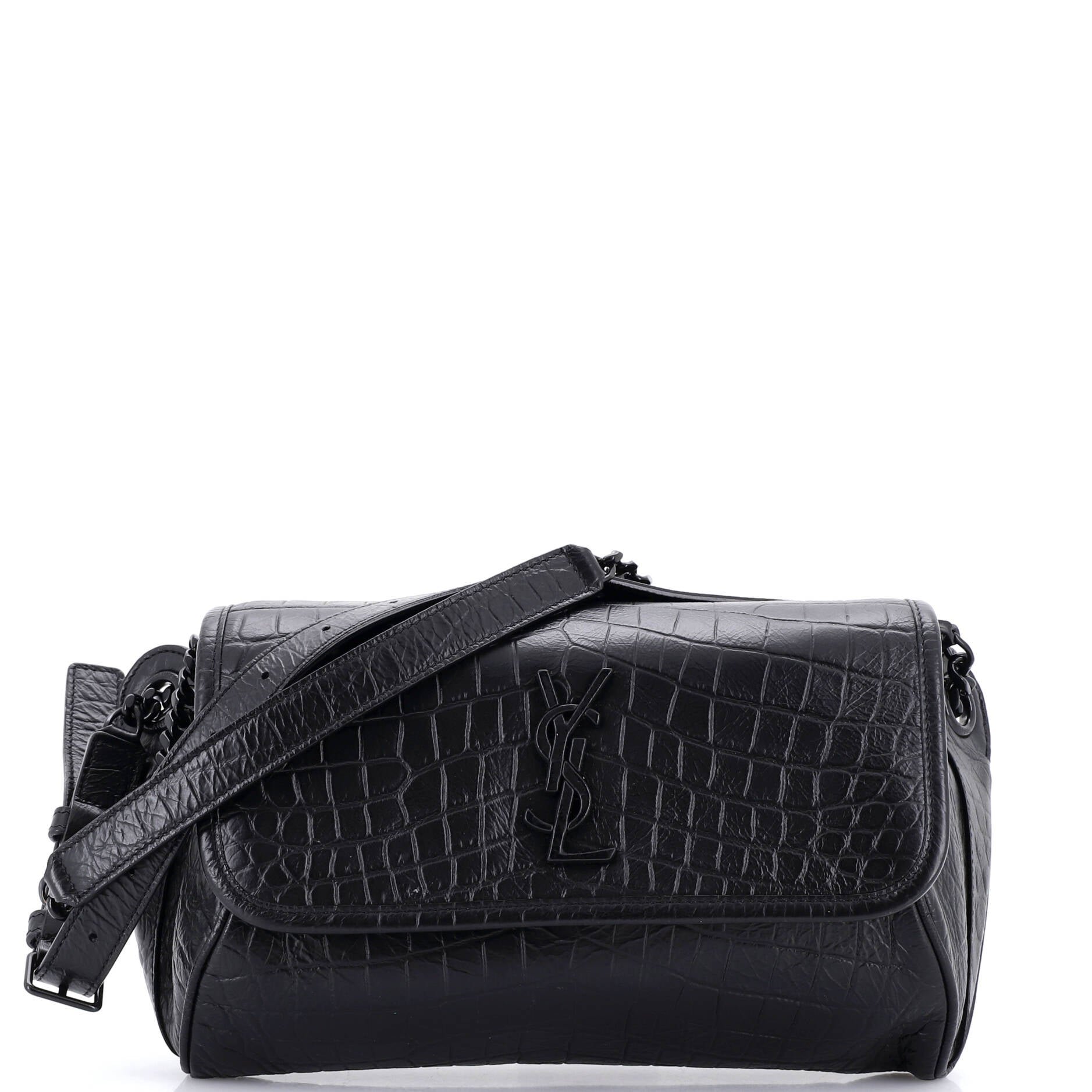Niki Body Bag Crocodile Embossed Leather