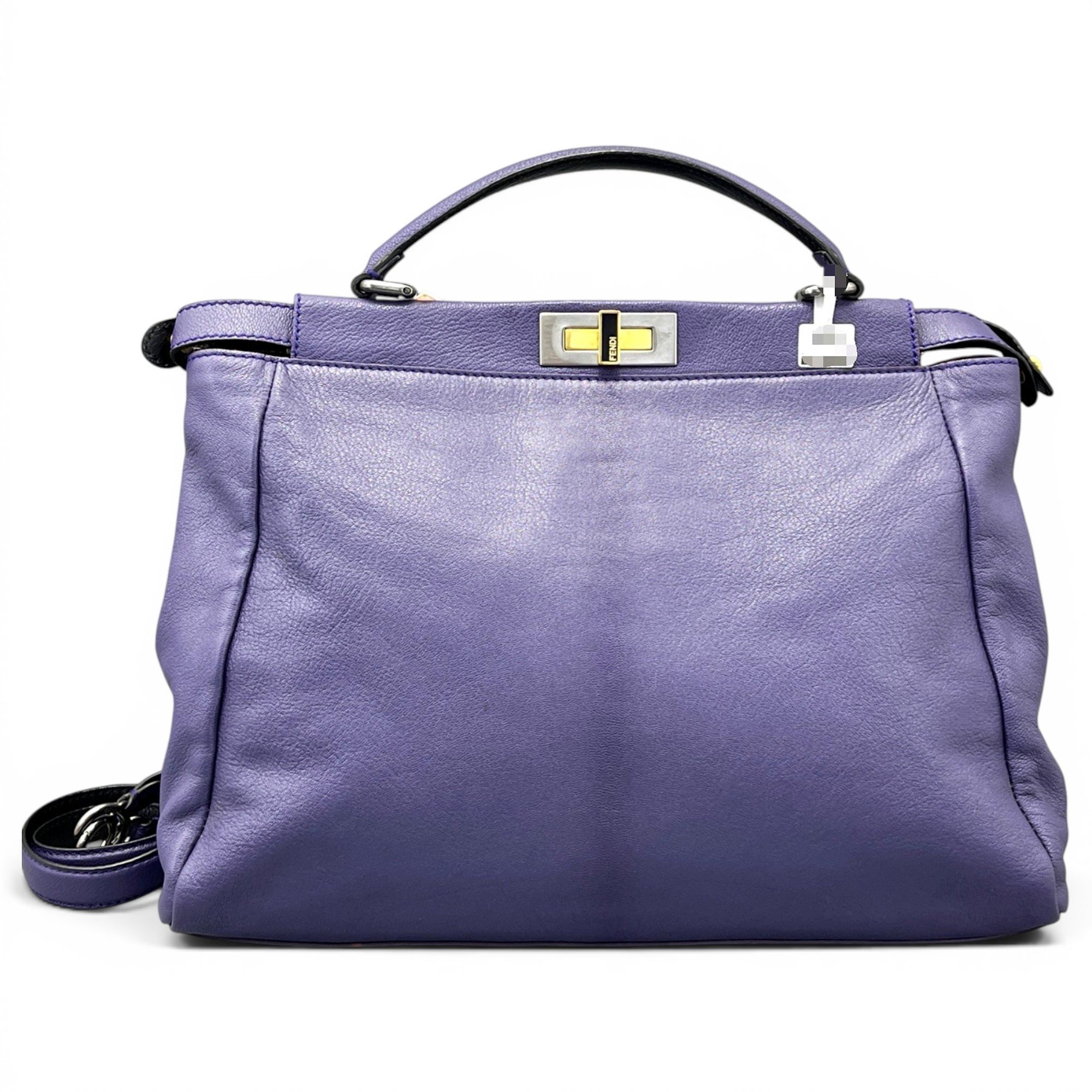 Peekaboo leather handbag