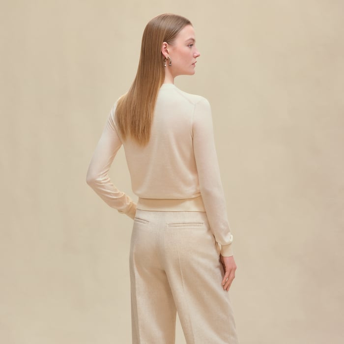 Blanc Naturel Long-sleeve Sweater