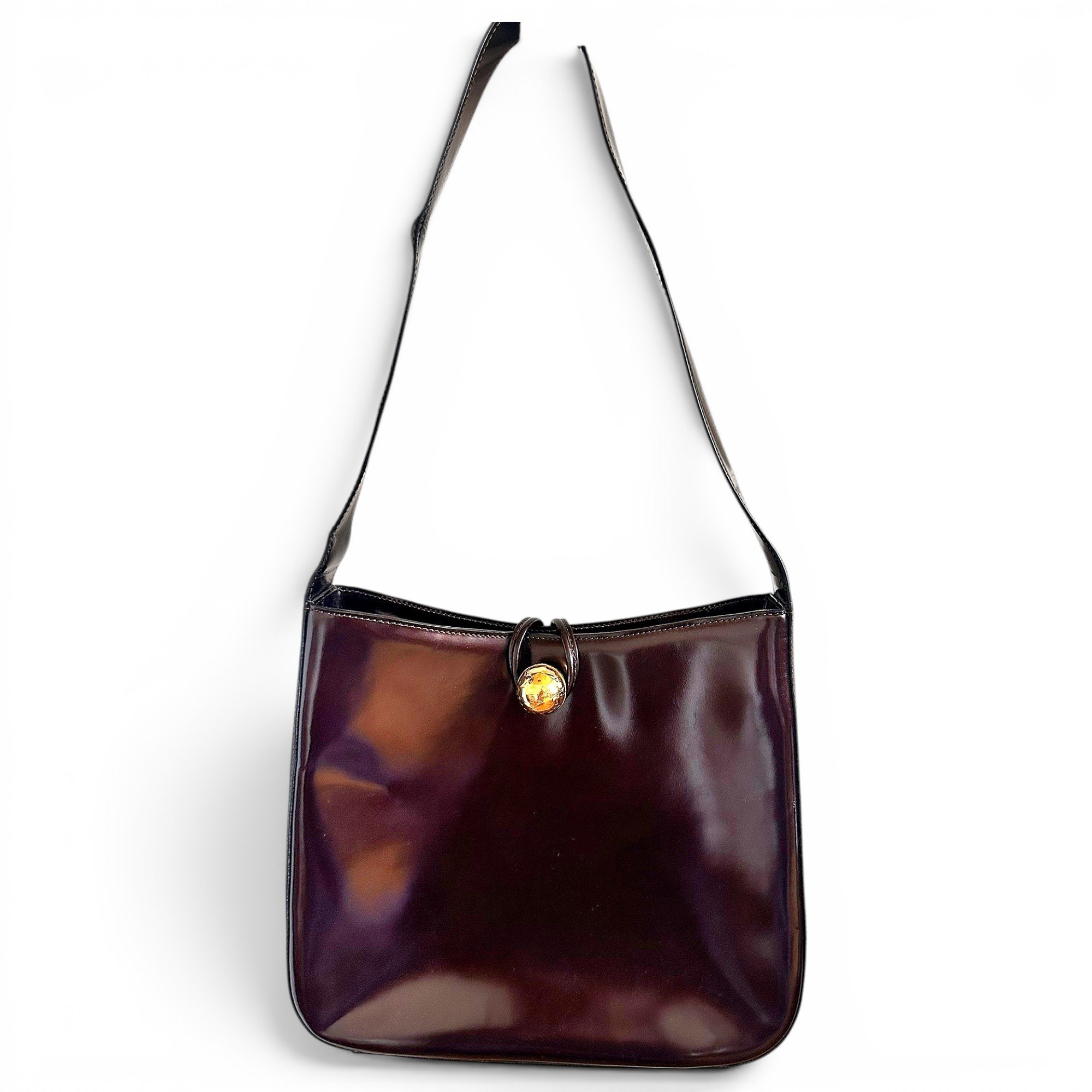 Patent leather handbag