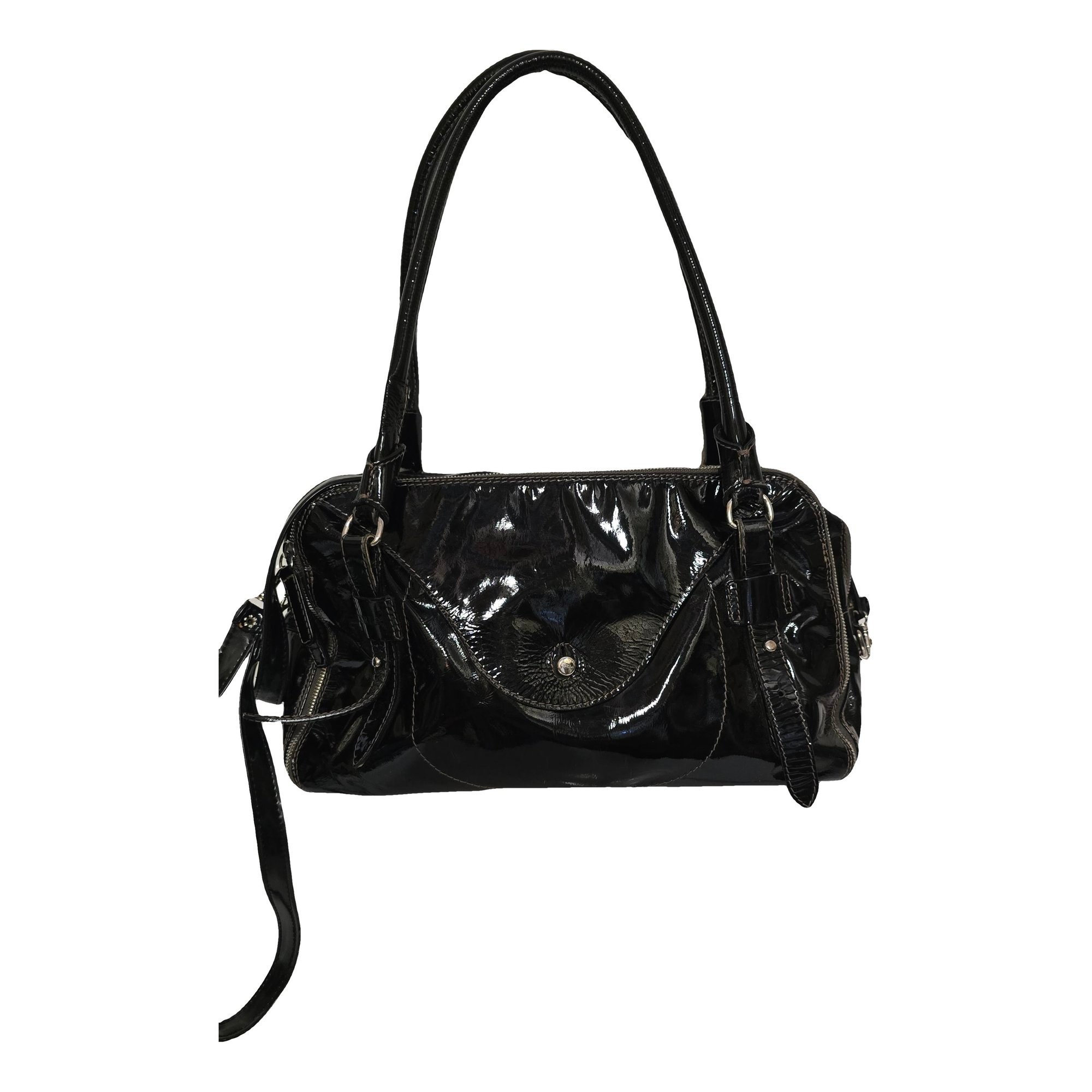 Patent leather handbag