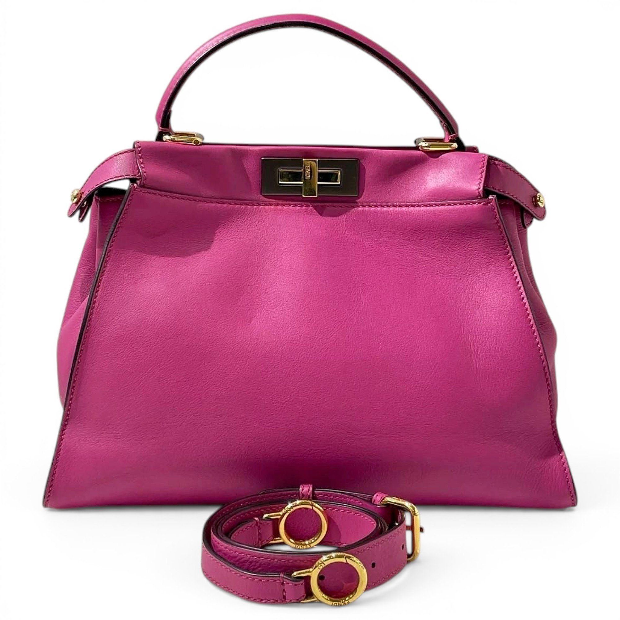 Peekaboo leather handbag