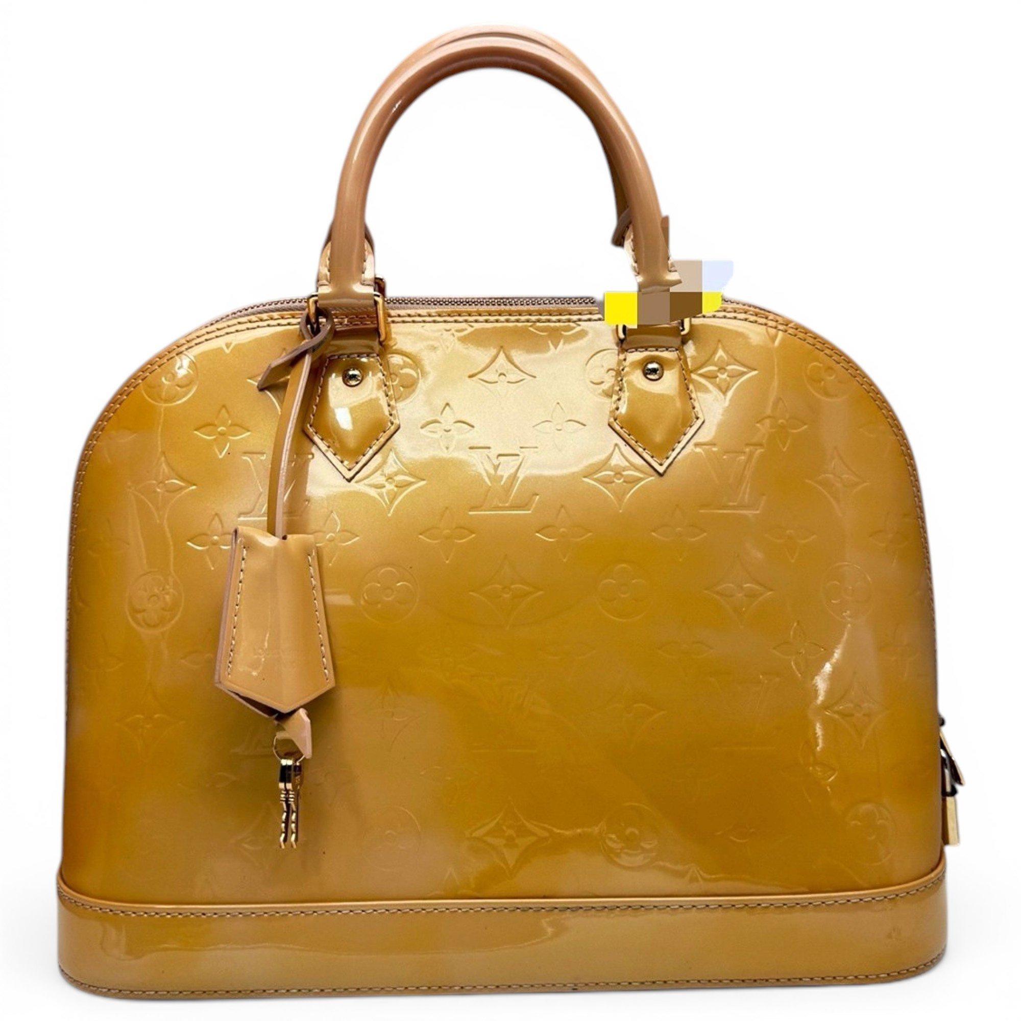 Alma patent leather handbag
