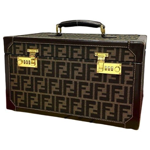 Leather vanity case