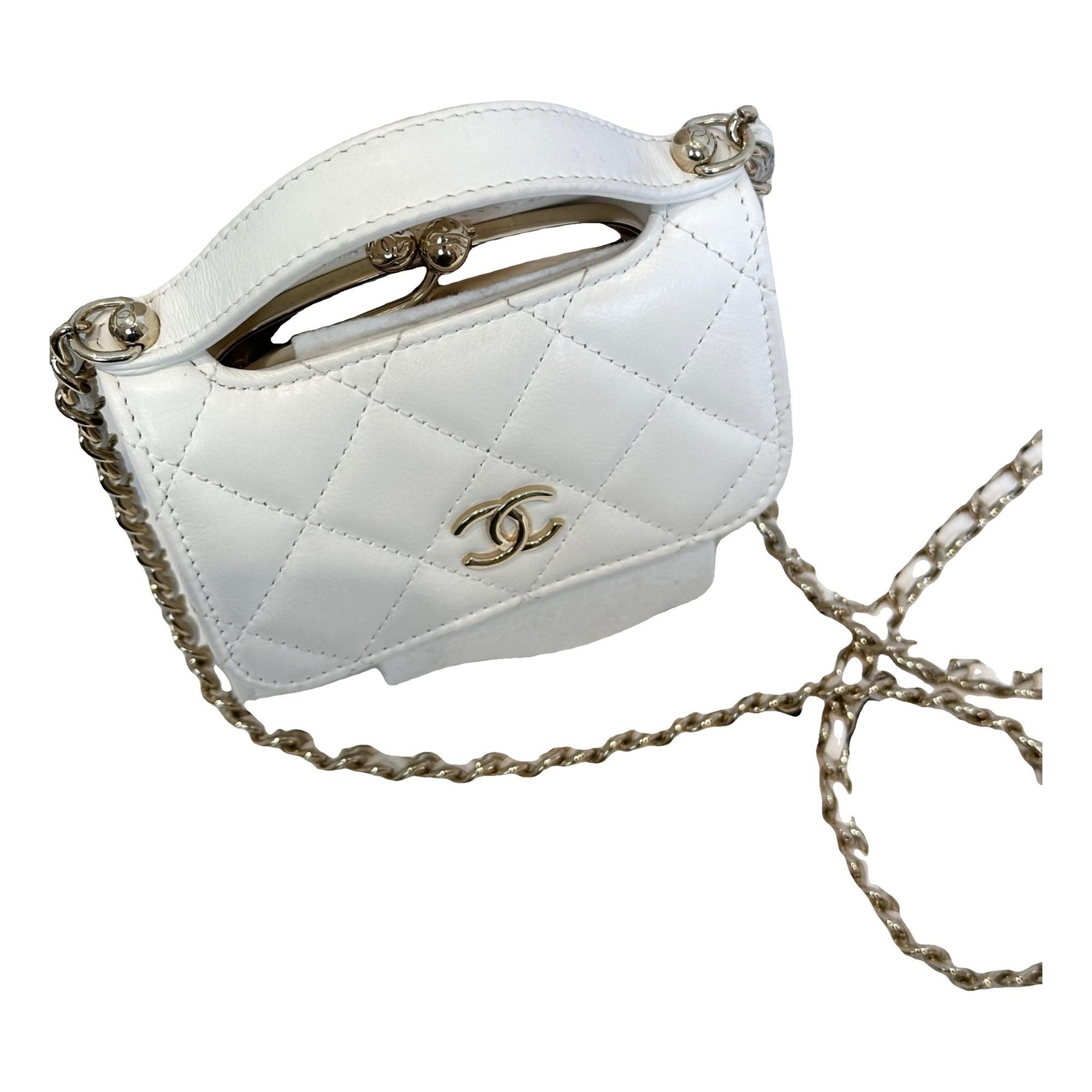 Vanity leather handbag