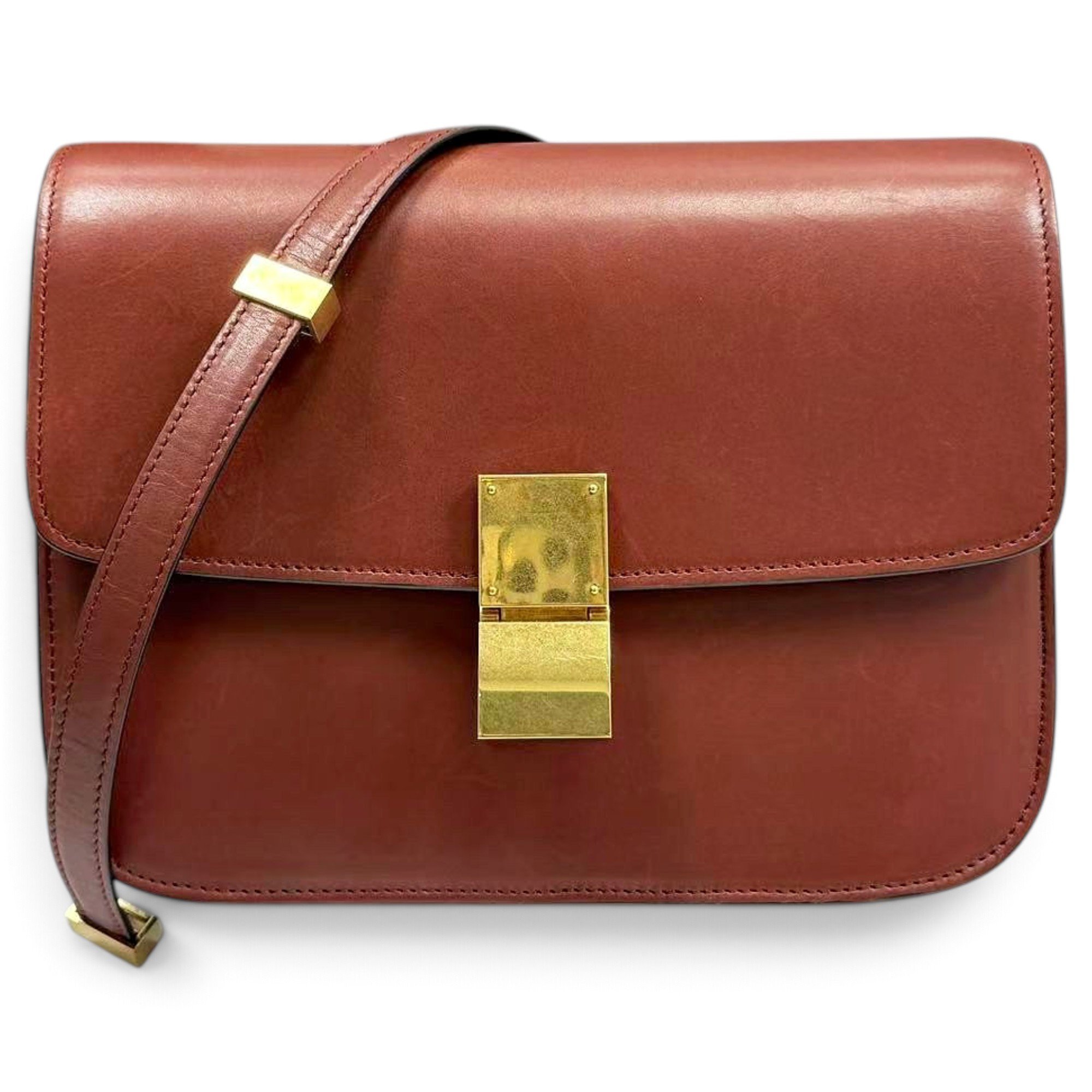 Classic leather crossbody bag
