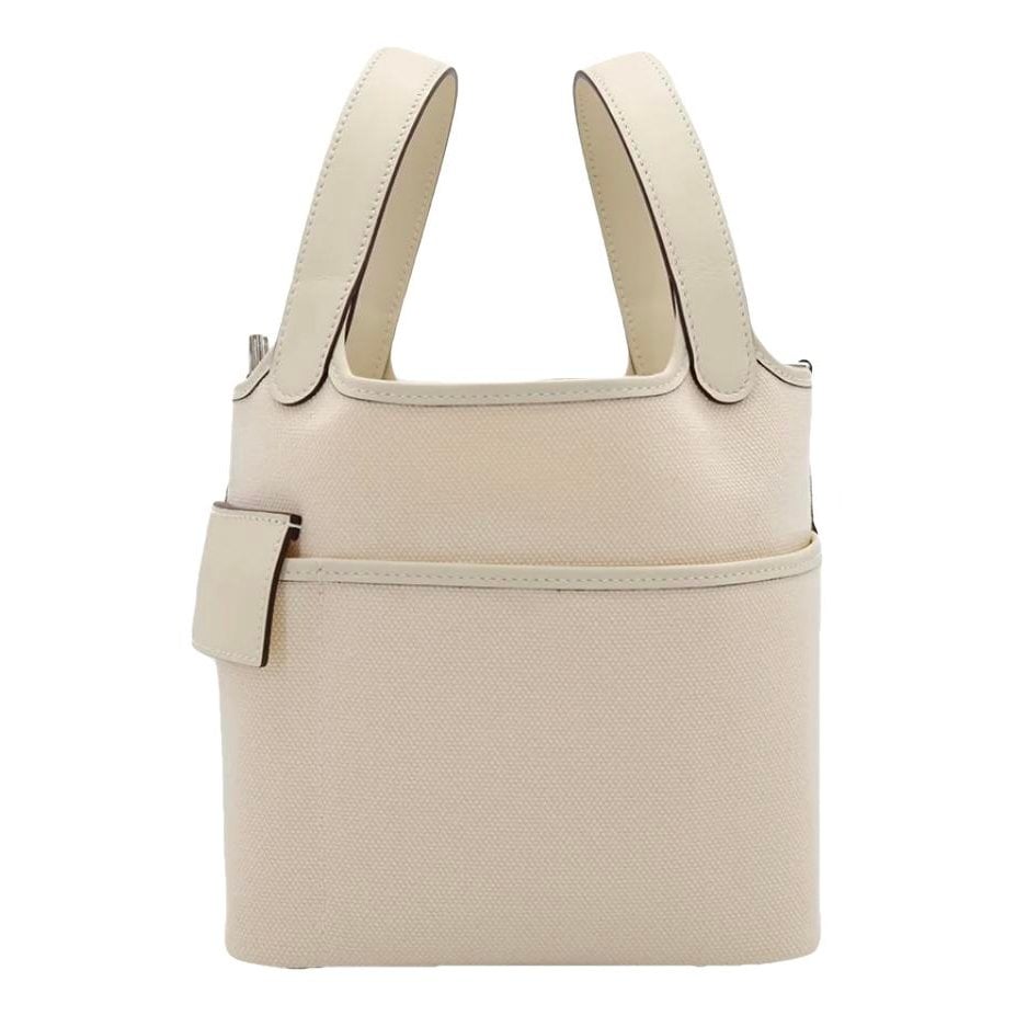 Picotin leather tote