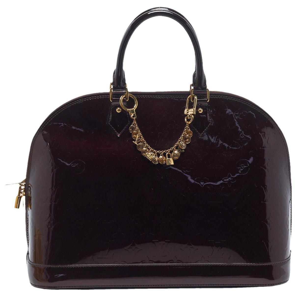 Patent leather satchel