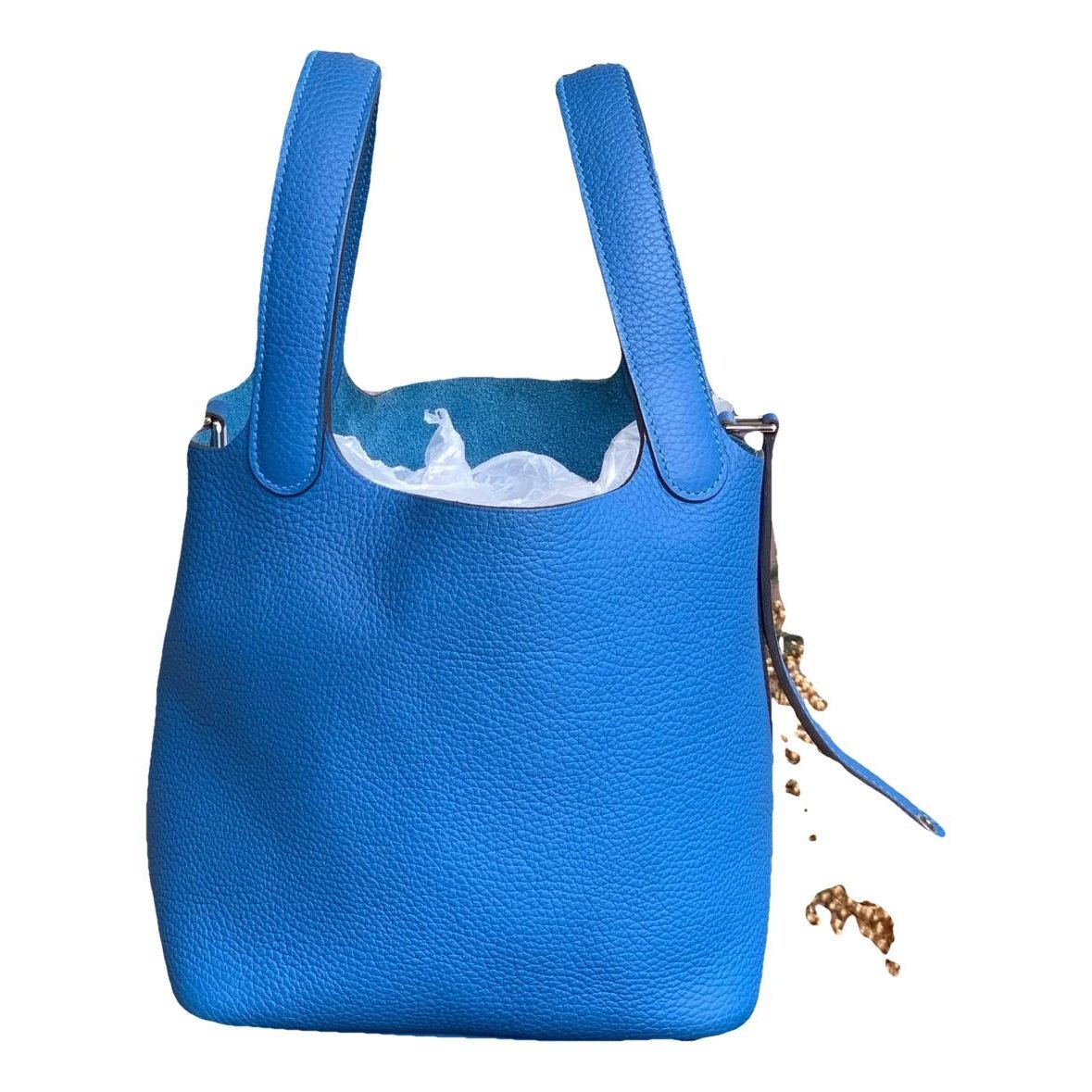 Picotin leather tote