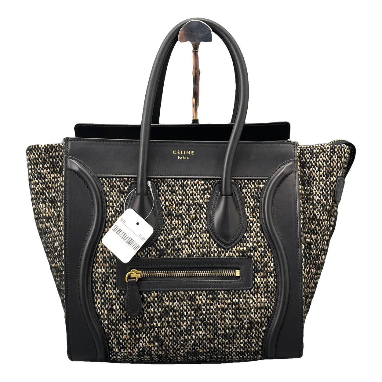 Luggage tweed handbag