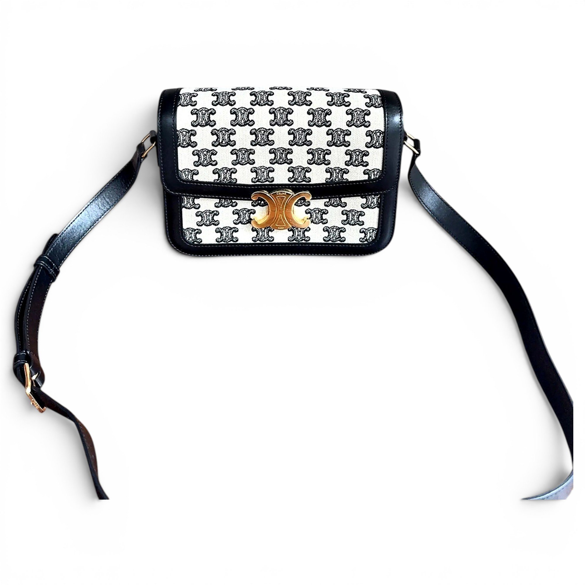 Triomphe cloth crossbody bag