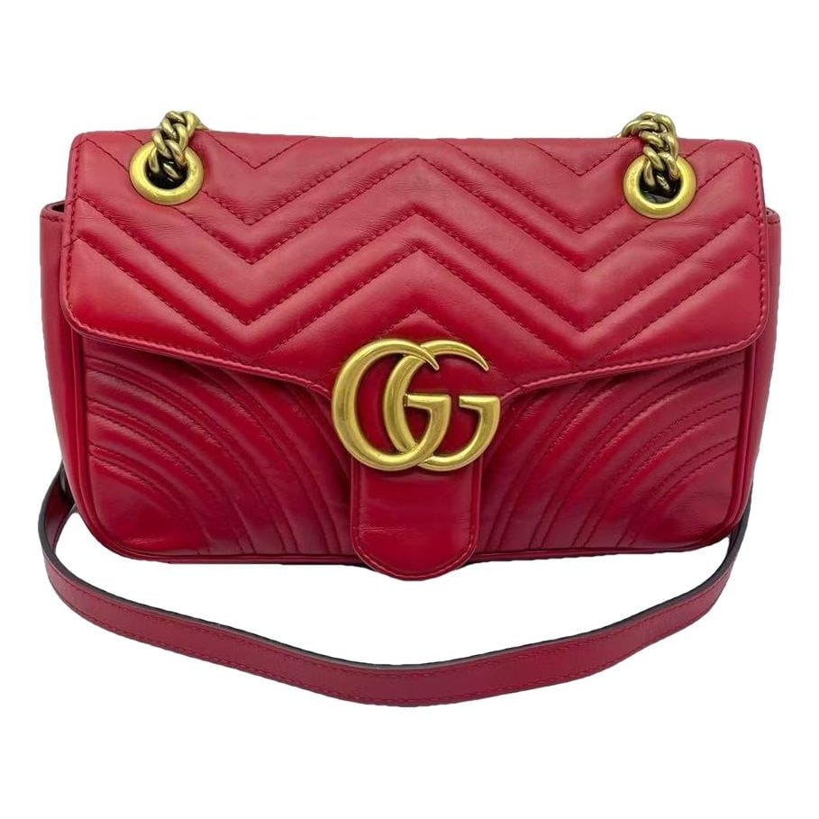 GG Marmont Flap leather handbag