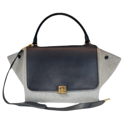 Leather clutch bag