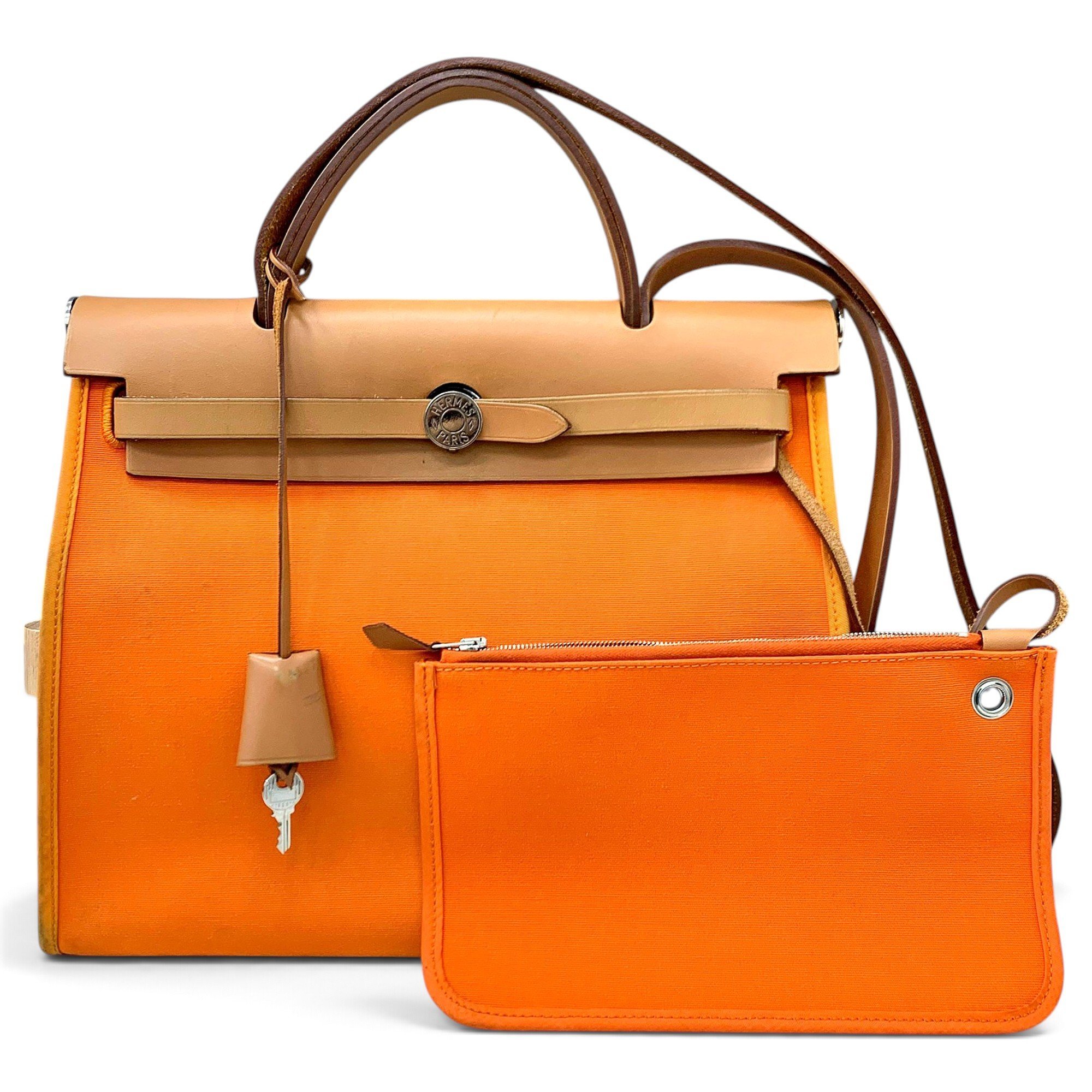 Hermes Herbag Handbag Orange