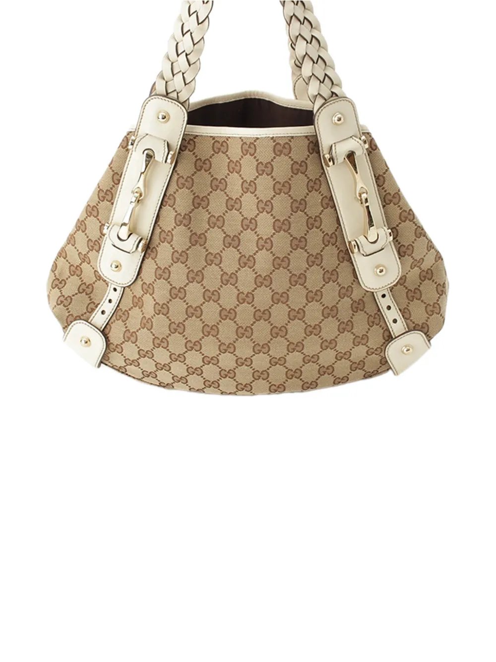 2000-2015 Small GG Canvas Horsebit Pelham shoulder bag