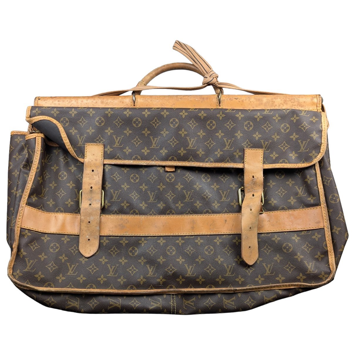 Leather travel bag