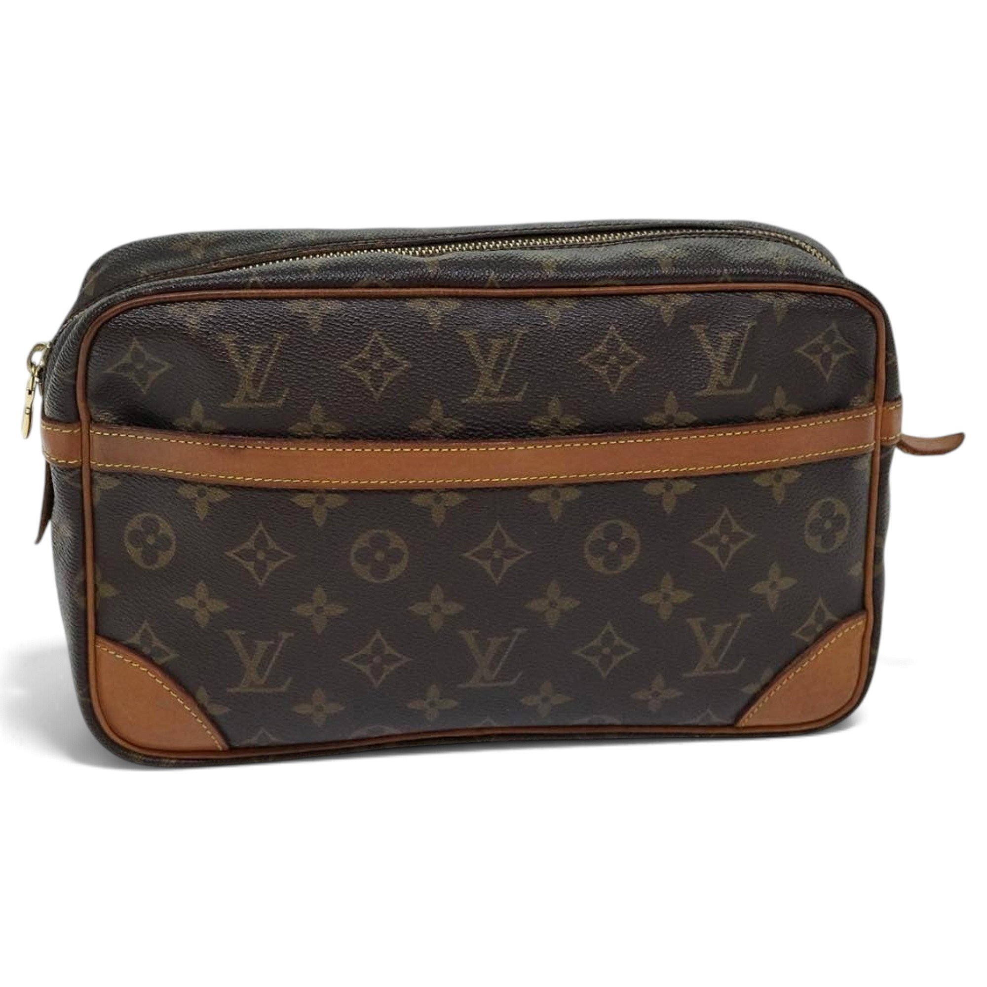 Leather clutch bag