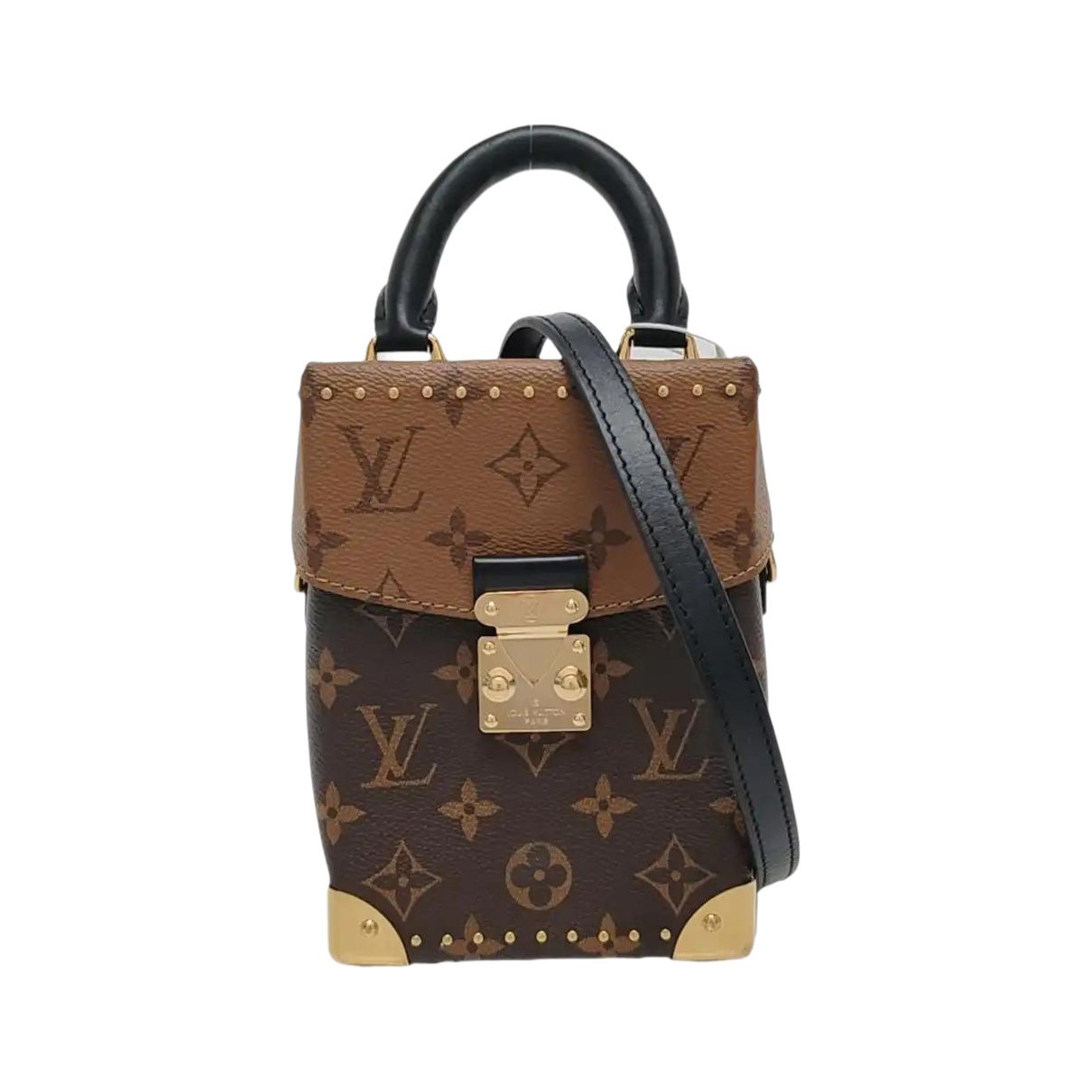 Camera Box leather handbag