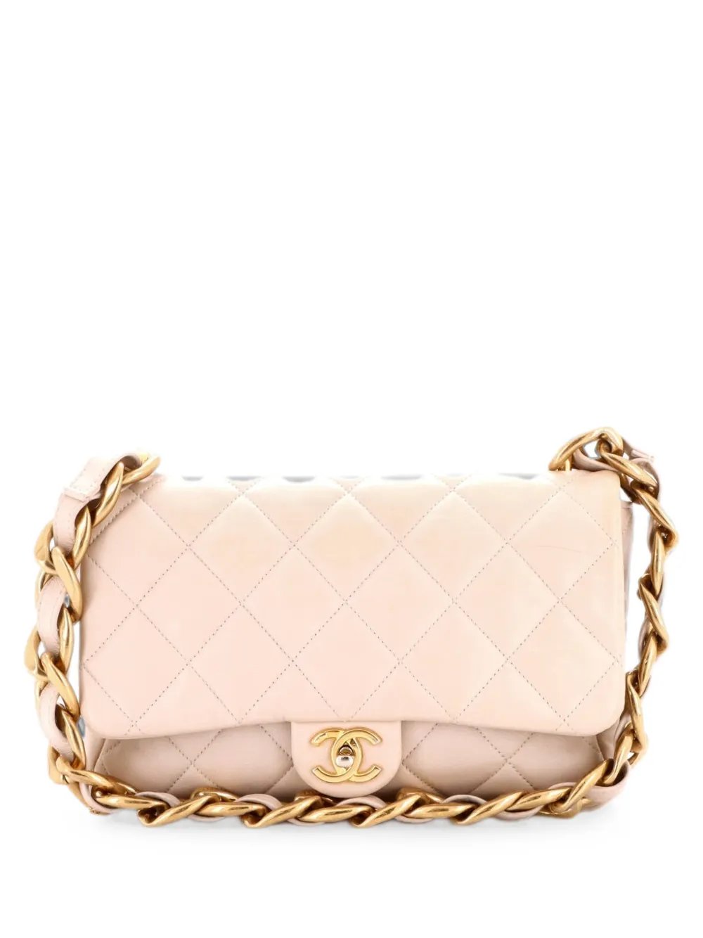 Funky Town Flap Bag Quilted Lambskin Large shoulder bag