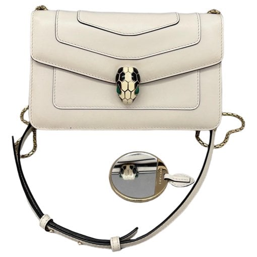 Serpenti leather handbag
