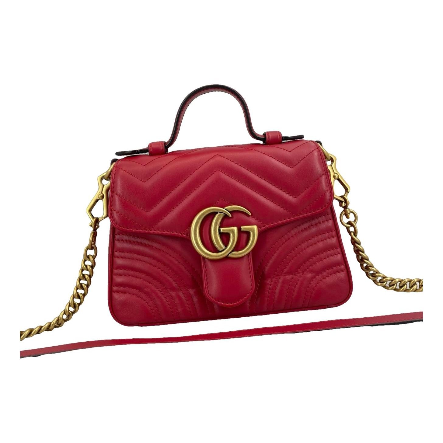 GG Marmont Flap leather handbag