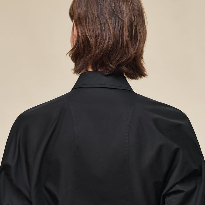 Noir Robe Chemise Équestre