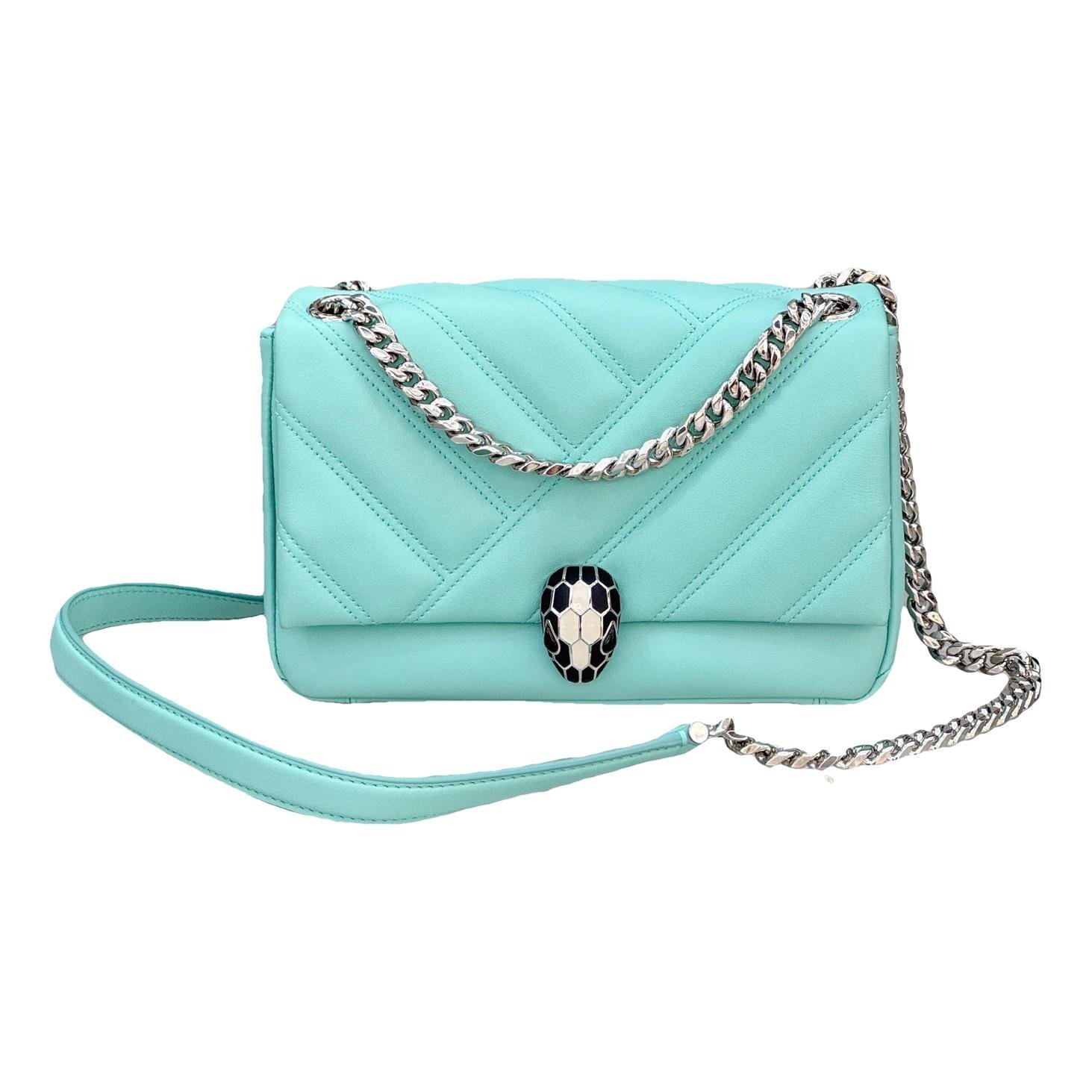 Serpenti leather handbag