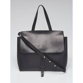 Mansur Gavriel Mansur Gavriel Black/Dolly Vegetable Tanned Leather Lady Bag