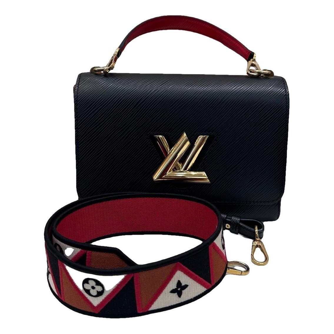Twist leather handbag