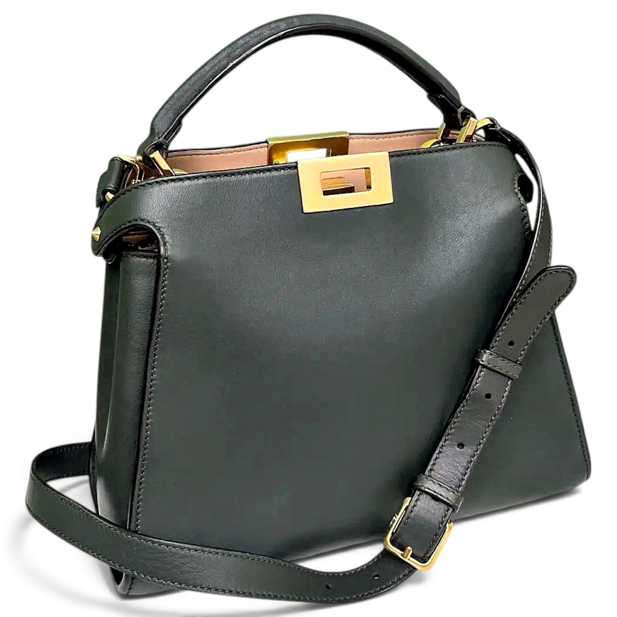 Peekaboo leather handbag