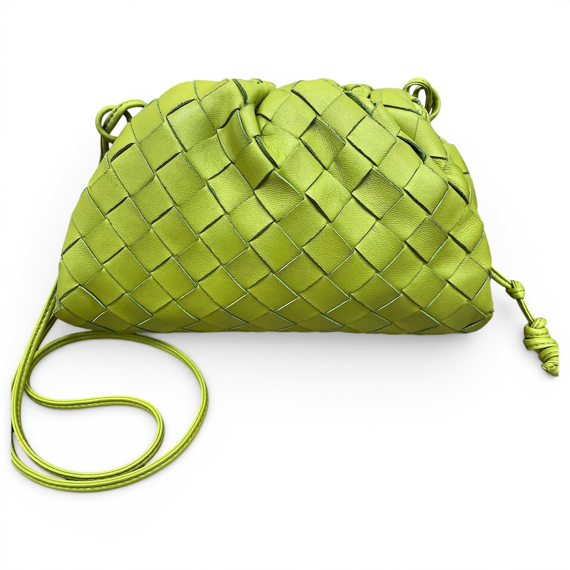 Pouch leather handbag