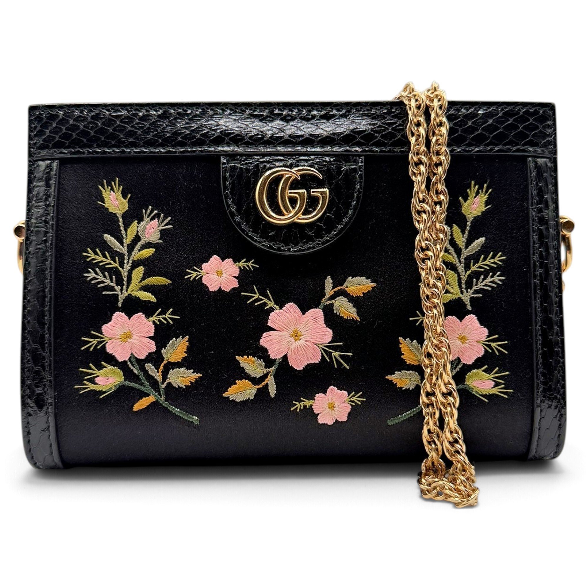 Ophidia Chain silk handbag