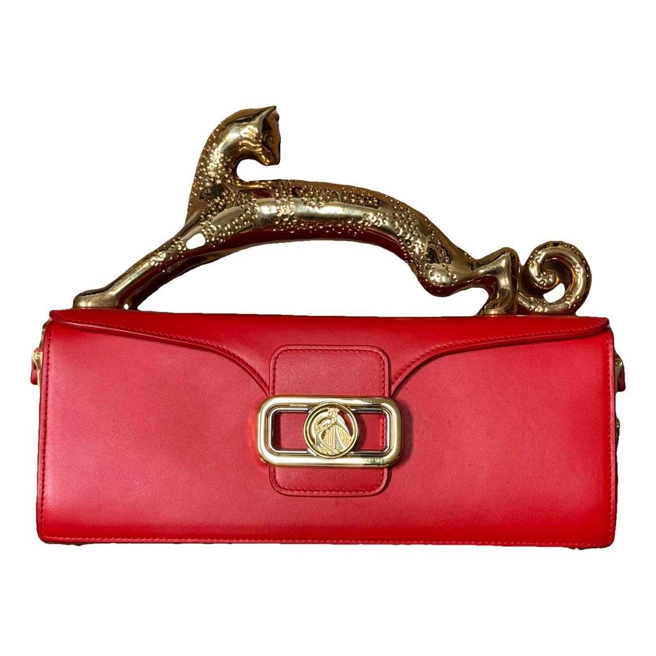 Lanvin Pencil Chat leather crossbody bag