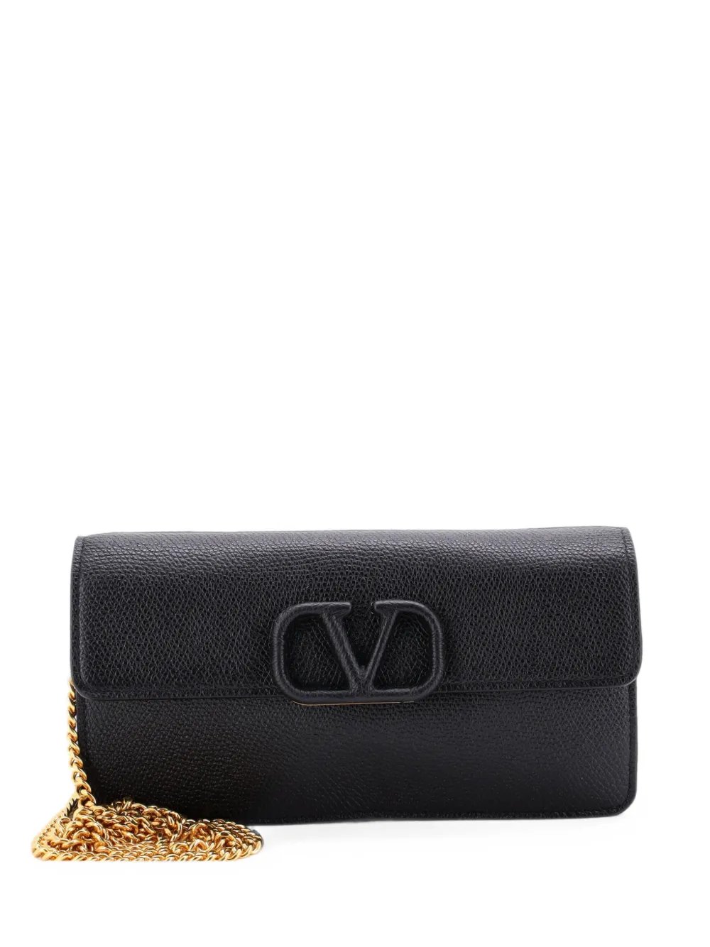 Valentino Garavani VLogo Signature Wallet on Chain Leather Long crossbody bag