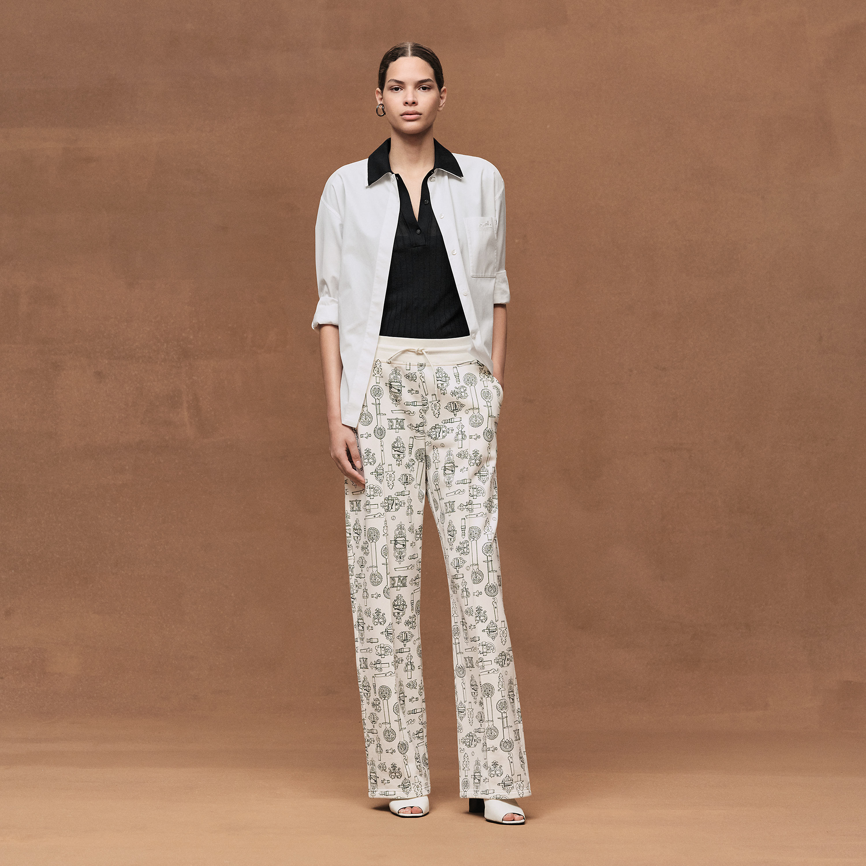 "Ferronnerie Remix" wide pants