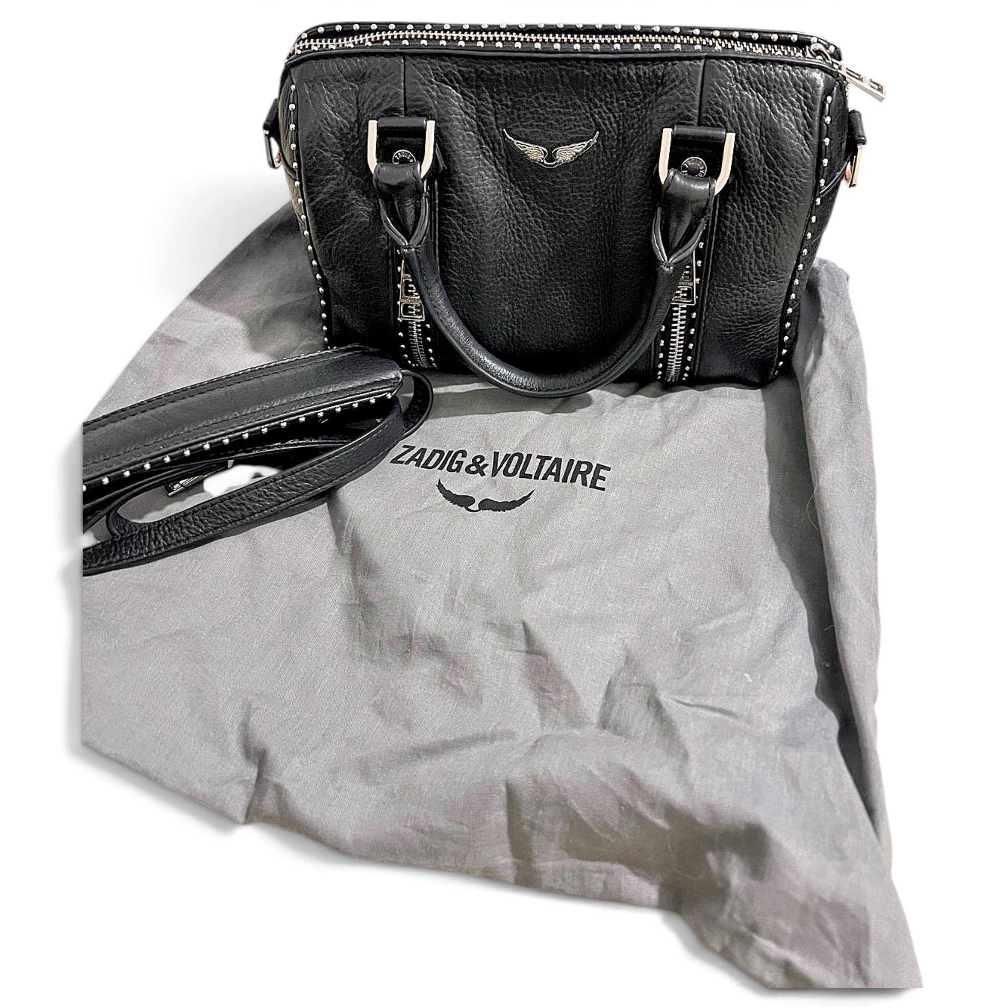 Sunny leather bowling bag