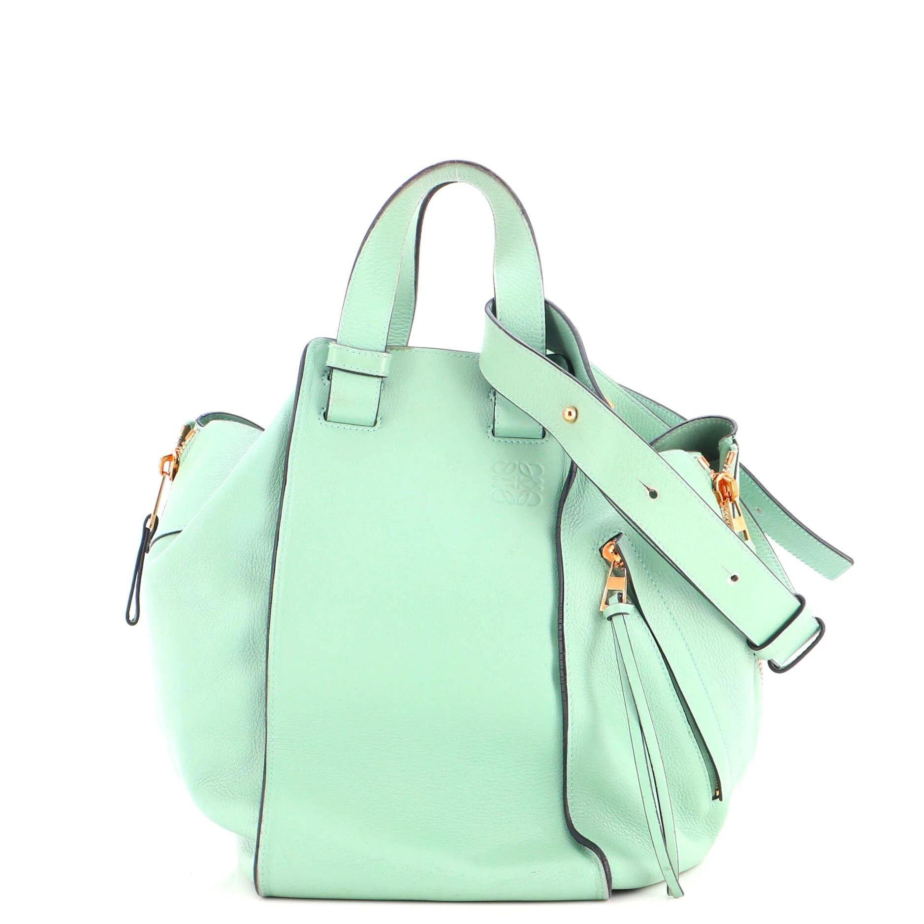 Hammock leather handbag