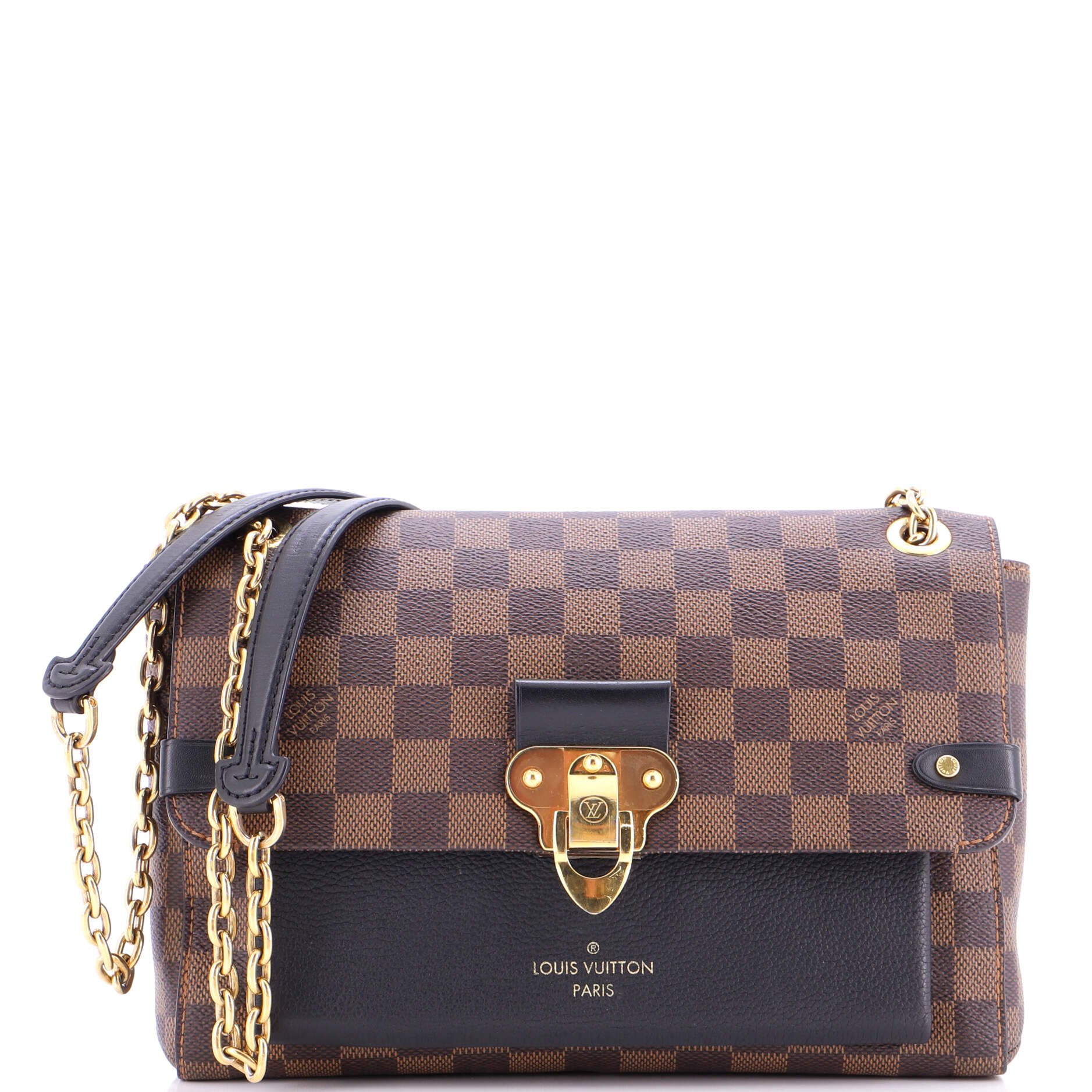 Louis Vuitton Vavin Handbag Damier with Leather PM