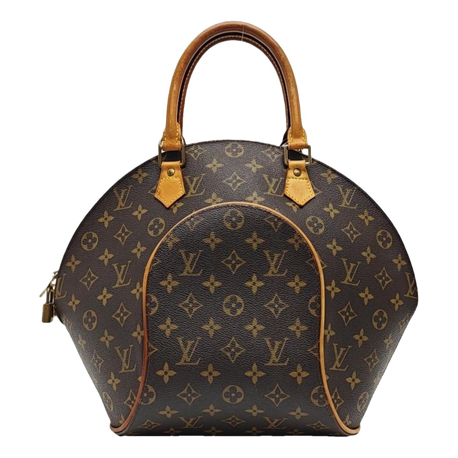 Ellipse leather handbag