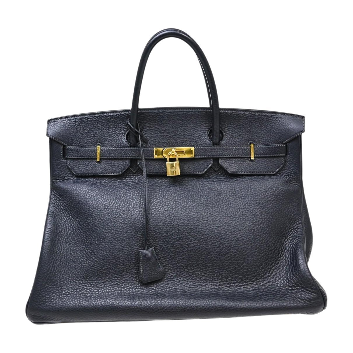Birkin Shadow leather handbag