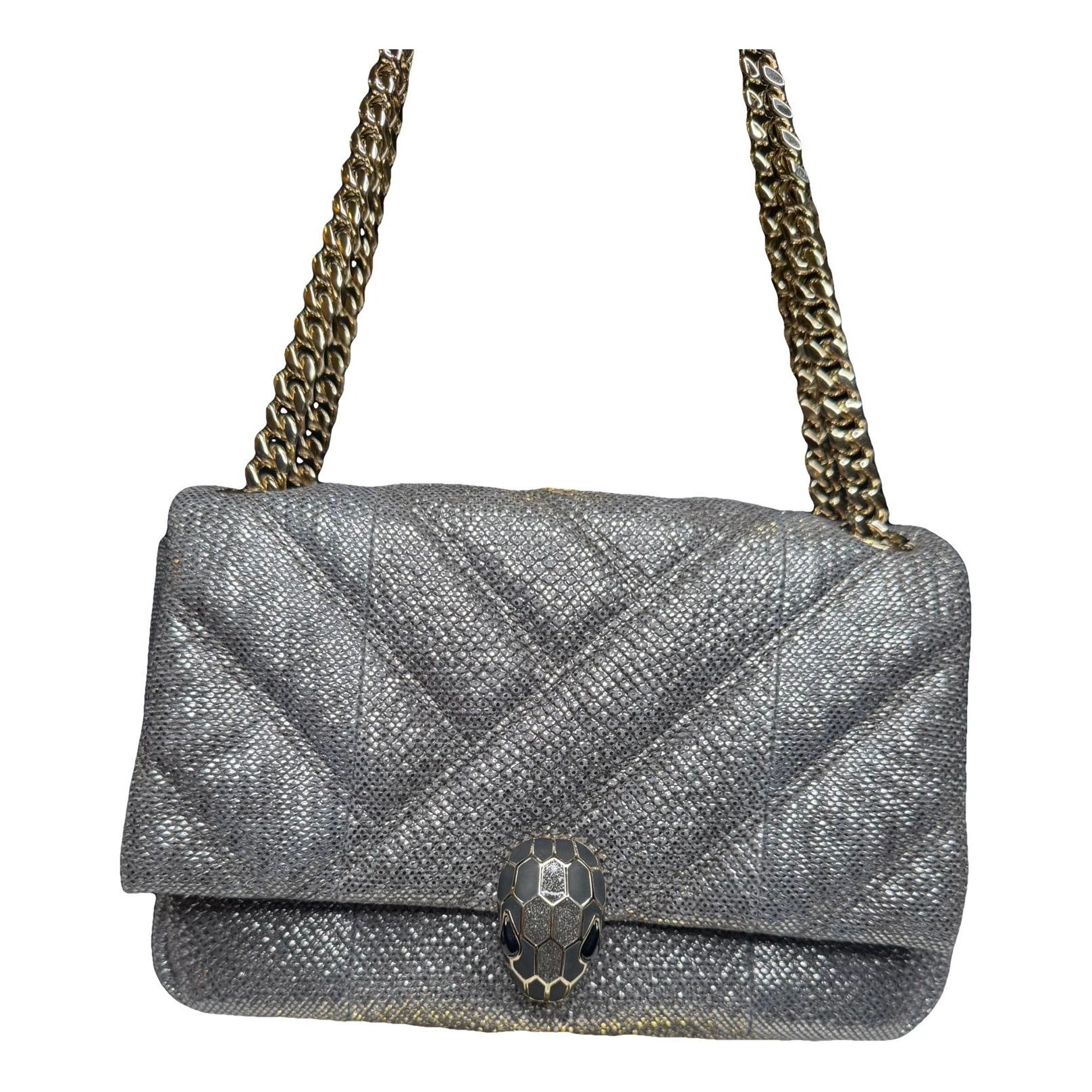 Serpenti leather handbag