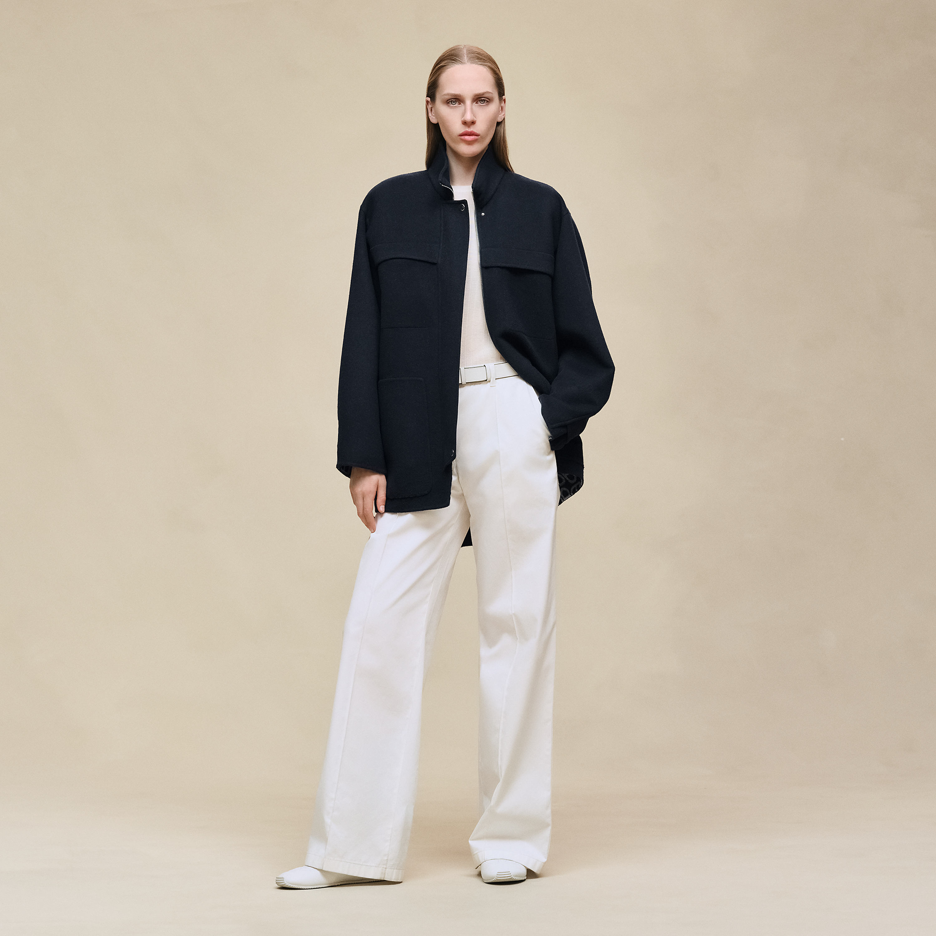 Short parka coat