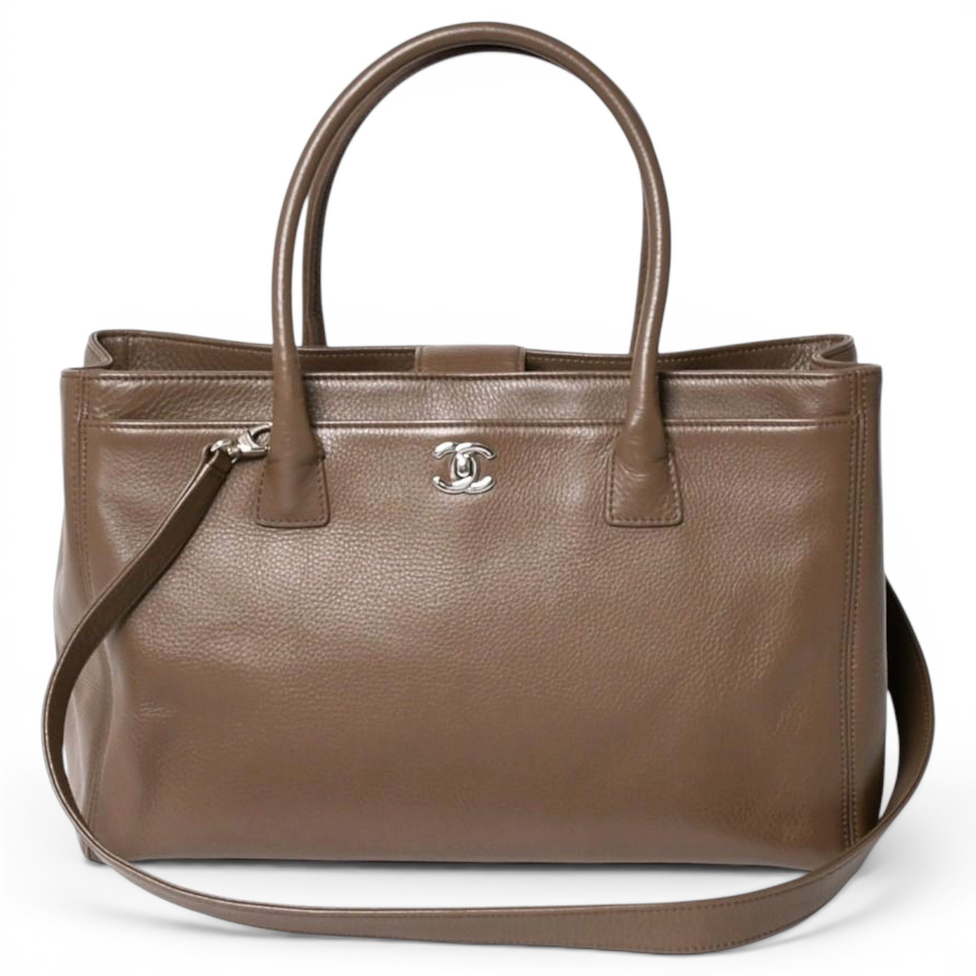 Executive leather tote