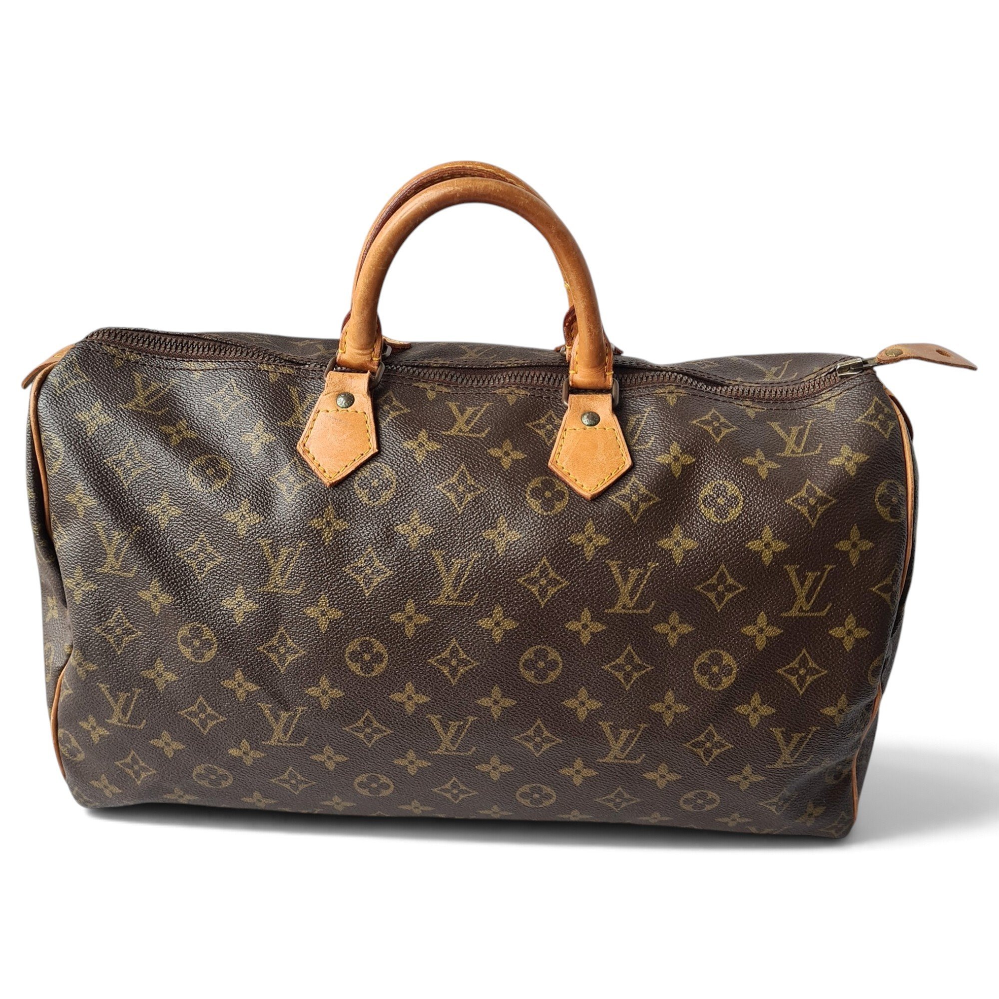 Speedy leather handbag