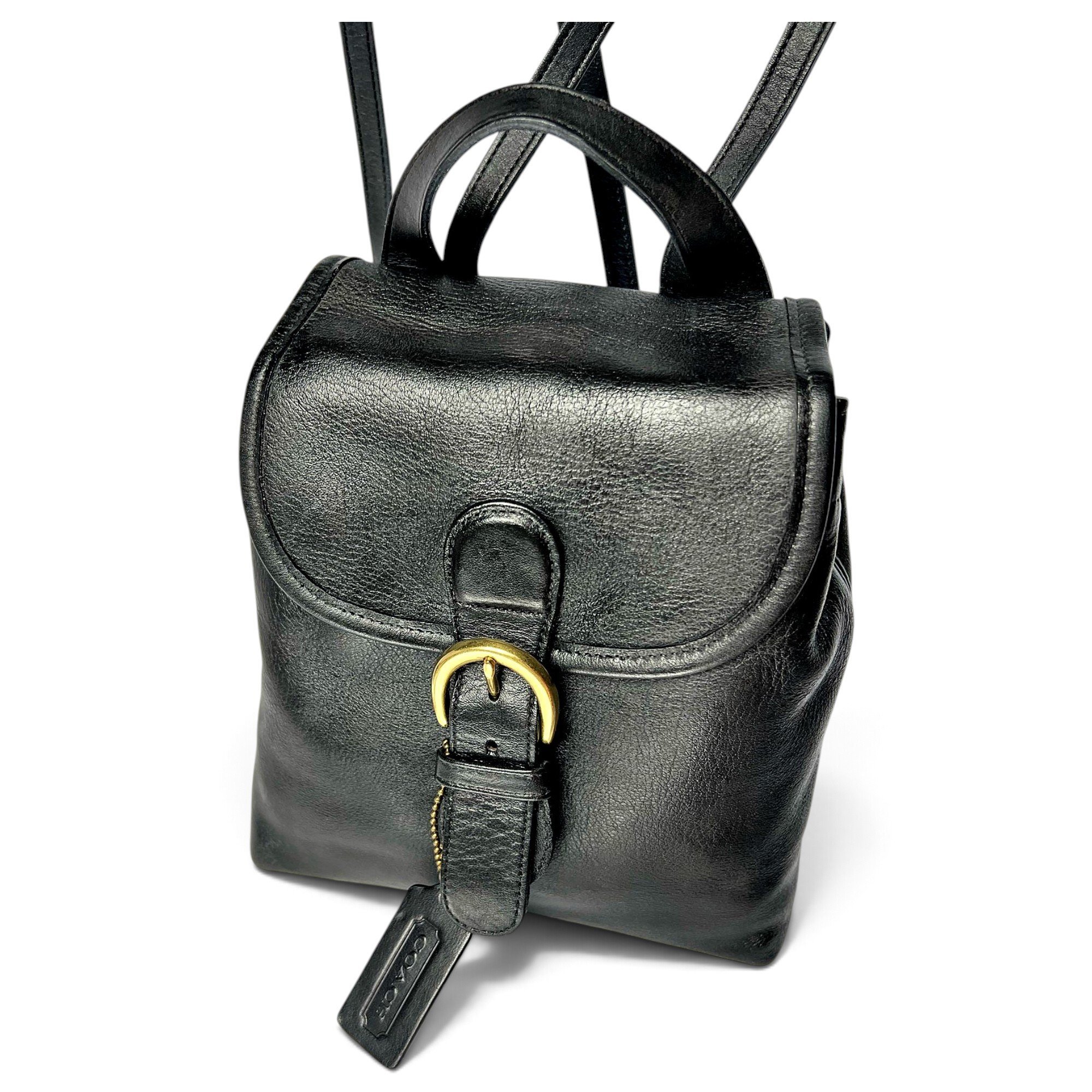 Leather backpack