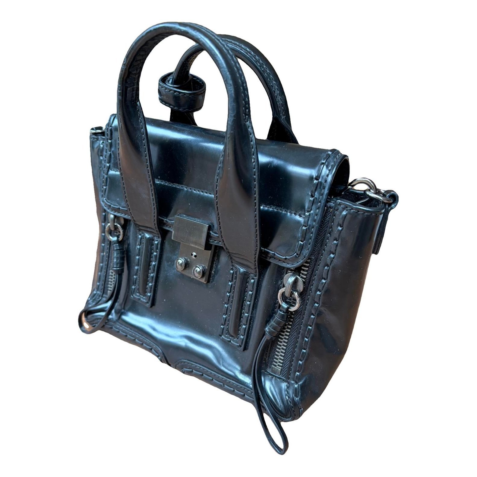 Pashli patent leather handbag