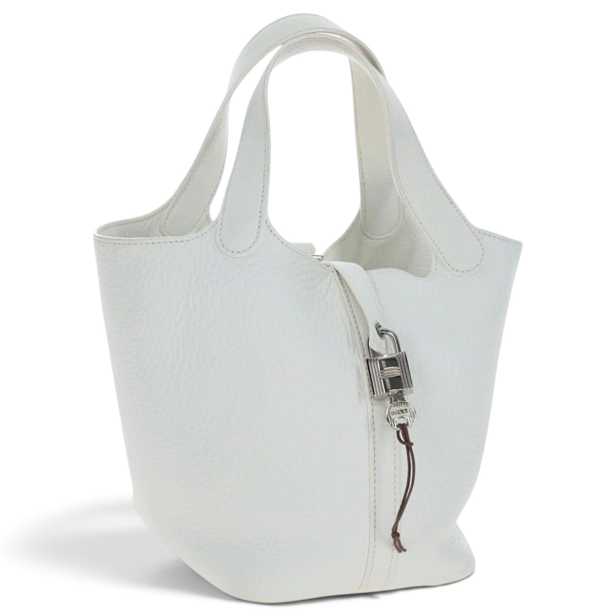 H leather mini bag